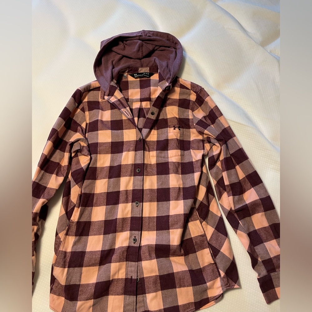 Women’s Under Armour Hooded Button Down Top